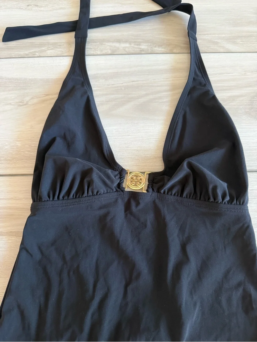 Tory Burch Logo One Piece Black Small NWT